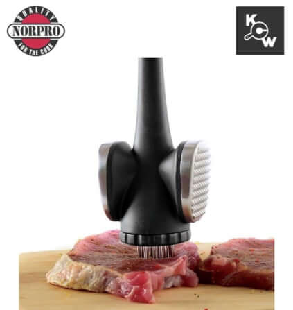 ที่ทุบเนื้อสแตนเลส 3 หัว Norpro 7036 สีแดงดำ_4